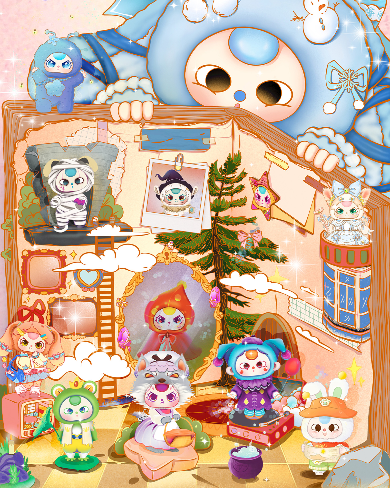 Baby Three guards the cute alliance Cards