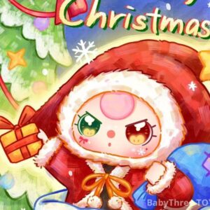 Baby three Christmas 400% Plush Toy Doll Blindbox
