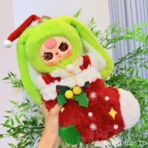 Baby three Christmas hanging card plush