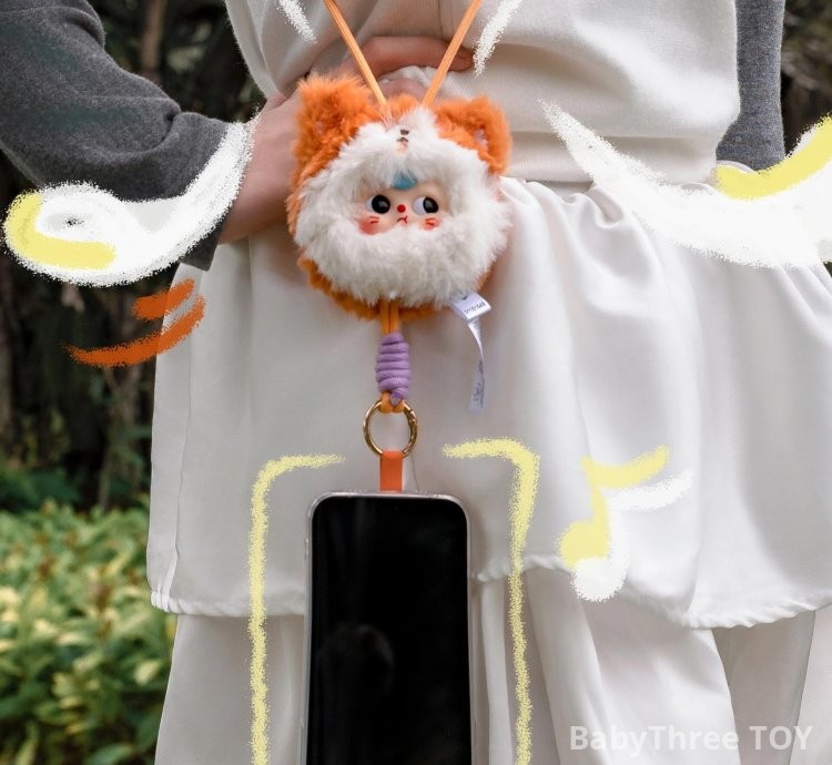 Baby Three Plush Phone Strap Plush Toy Doll Blindbox