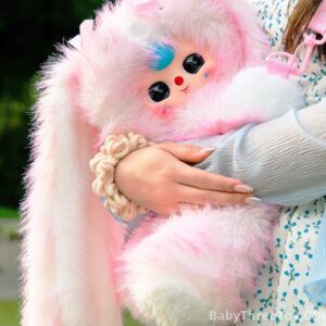 Baby Three Hugging Baby Backpack Plush Toy Blind Box