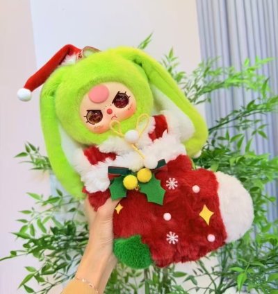 Baby three Christmas hanging card plush - Image 2