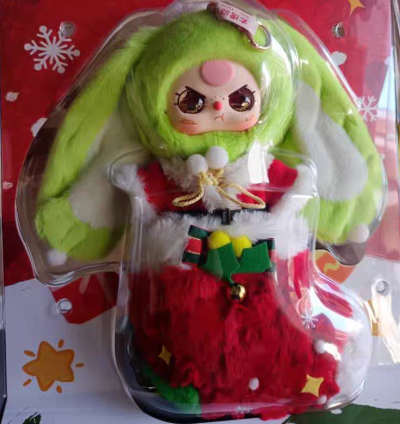 Baby three Christmas hanging card plush - Image 4