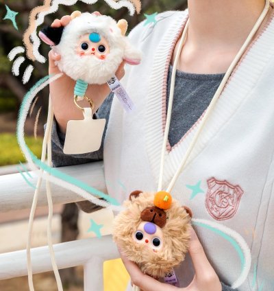 Baby Three Plush Phone Strap Plush Toy Doll Blindbox - Image 5