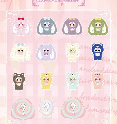 Baby Three 400 V4 Sweetheart Plush Blindbox - Image 3