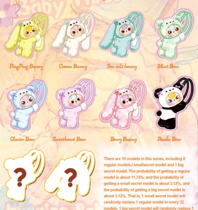 Baby Three Hugging Baby Backpack Plush Toy Blind Box - Image 4