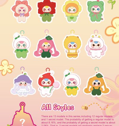 Baby Three Where's Spring Plush Toy Doll Blind Box - Image 3