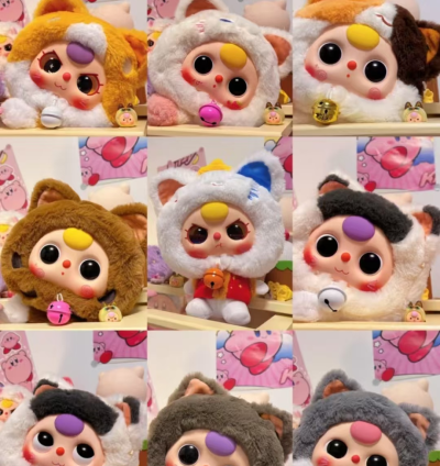 Baby Three Lucky Cat Plush Toy Blind Box - Image 4